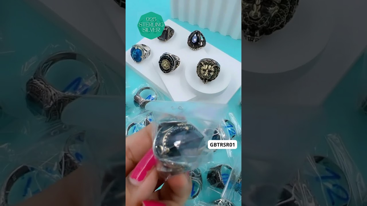 Sultan Swag Ring | 925 Sterling Silver | GBTRSR01 | Silver Rings Mens | Man Ring | Wholesales