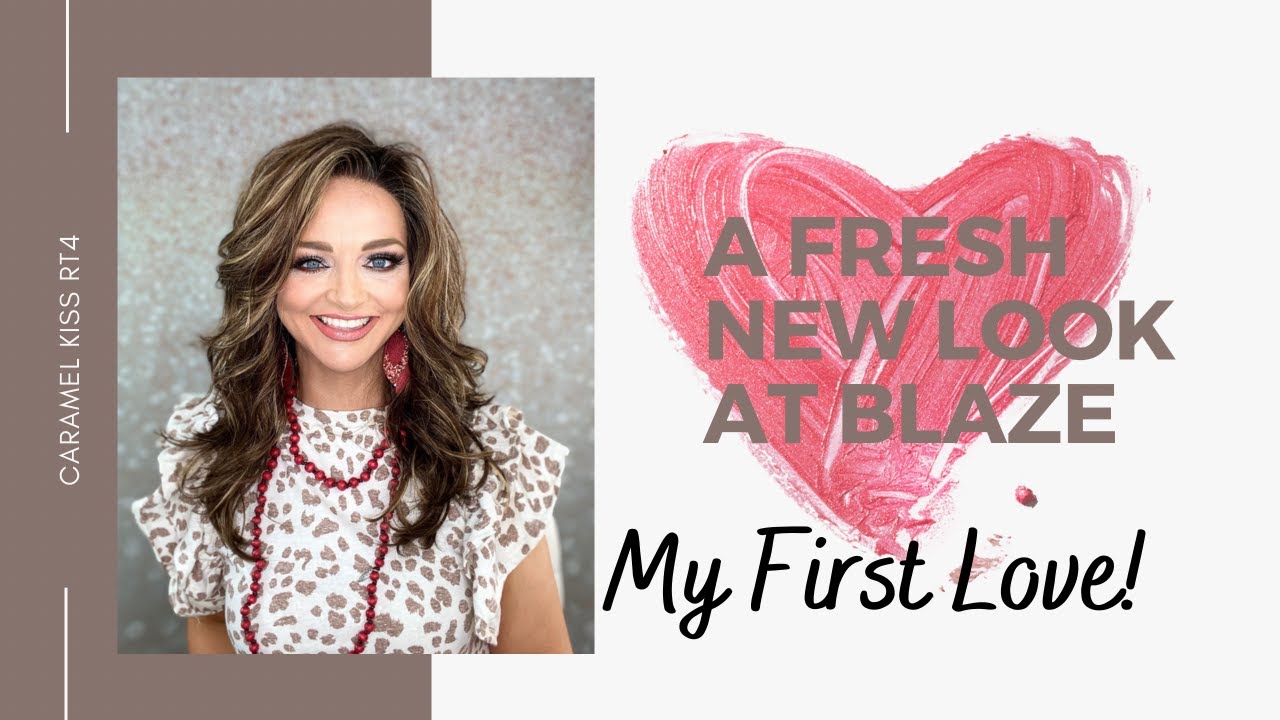 Wig Review of Blaze by Estetica in Caramel Kiss RT4. esteticadesigns 