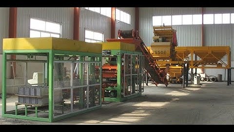 QT4-20(QT4-15)automatic hydraulic concrete block brick making machine for hollow paver brick blocks