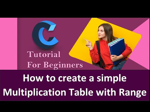 How to create a simple Multiplication Table with Range using C language