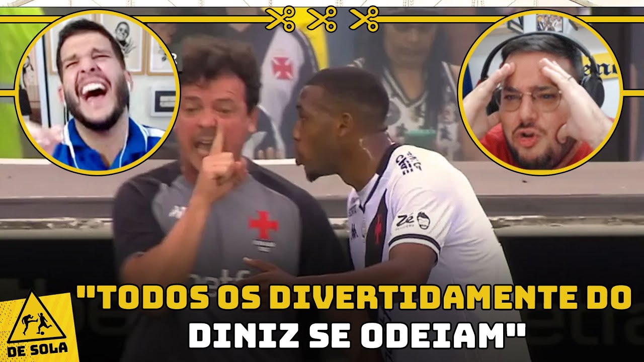 FERNANDO DINIZ FEZ DE NOVO! PIERO FAZ IMITAÇÃO PERFEITA DA DUPLA PERSONALIDADE DO TÉCNICO DO VASCO