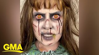 Makeup Artist Transforms Into Horrors Biggest Villains Effortlessly On Tiktok L Gma