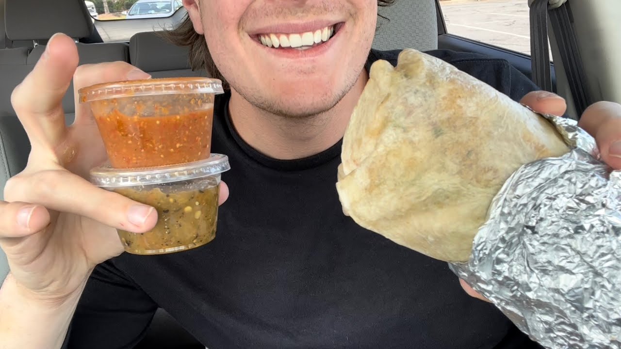 Chipotle Burrito Mukbang ) YouTube