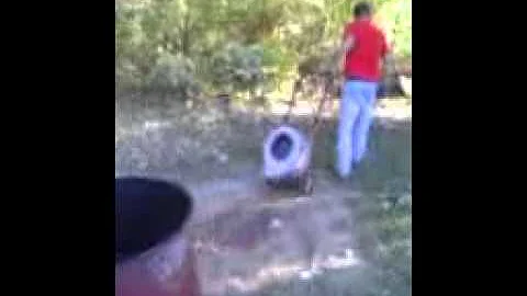 Heath Conrad ~ Red neck leaf blower!