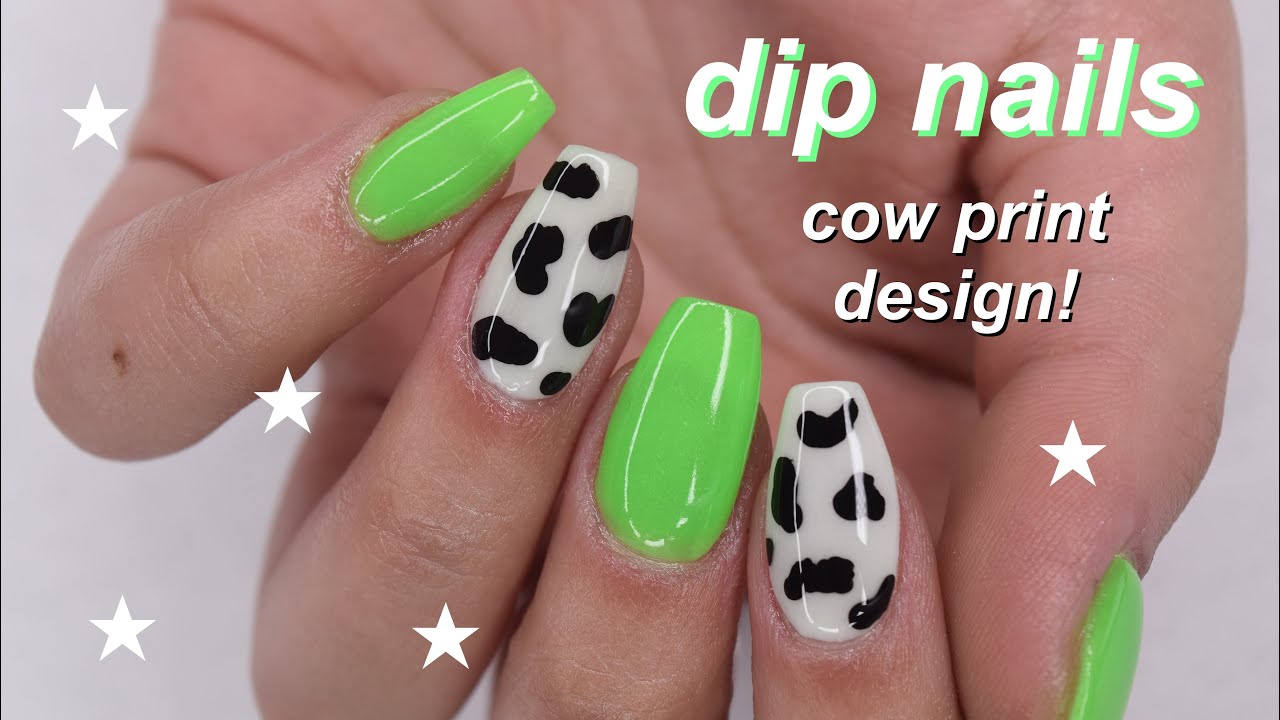 Glossy Press Nails Short Square Fake Nails Design 3d Cow - Temu Philippines