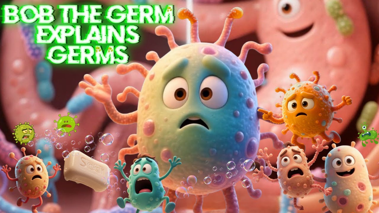 Bob the Germ Explains Germs! 🧼 | Kids Learning Video About Germs & Hygiene 🧼