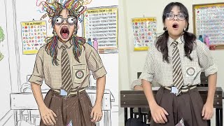 Soneha Vlogs Topper Vs Backbencher - Funniest Drawing Meme Comedy Cartoon Meme