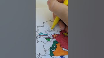 Map of Asia - Kazakhstan🇰🇿 #geography #flag #country #asia #kazakhstan