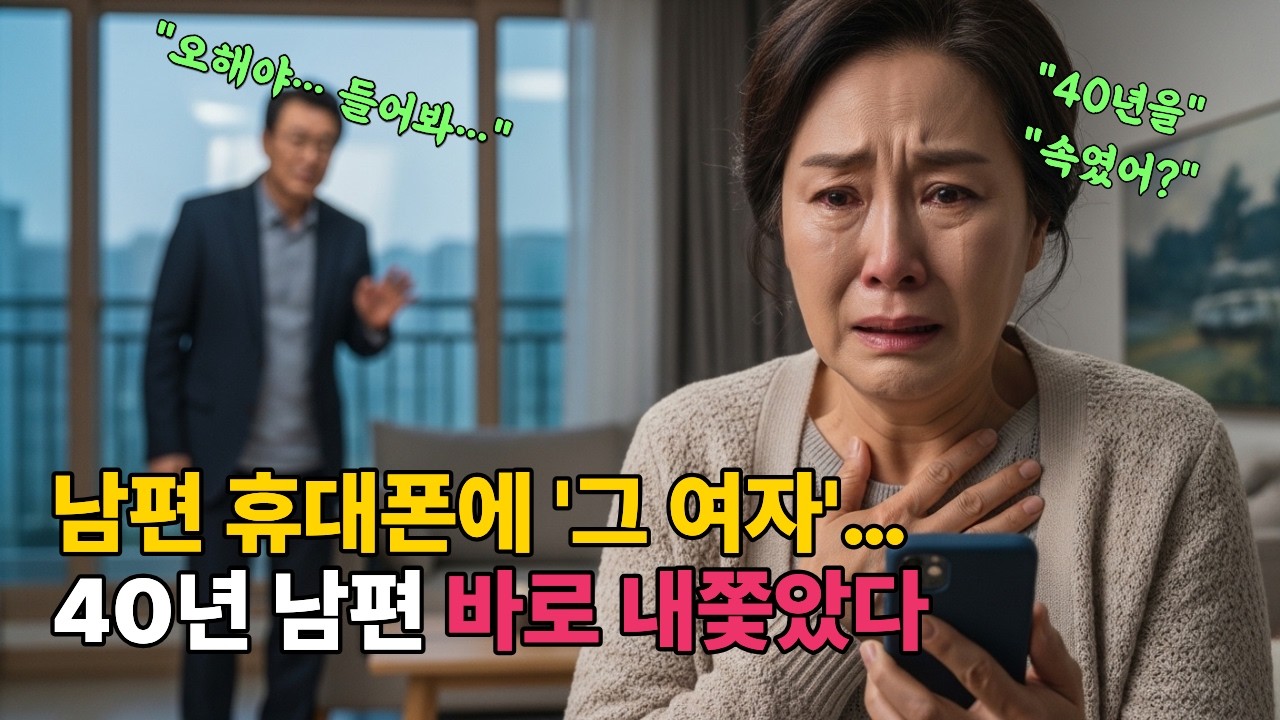 40년 결혼생활, 남편 휴대폰에서 외도 사실을 알게 된 아내… 배신에 무너져 황혼이혼 결심 | 인생사연 | 감동사연  |반전사연
