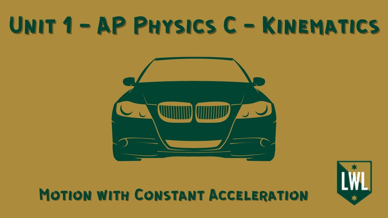 Unit 1 - AP Physics C - Kinematics - Motion With Constant Acceleration ...