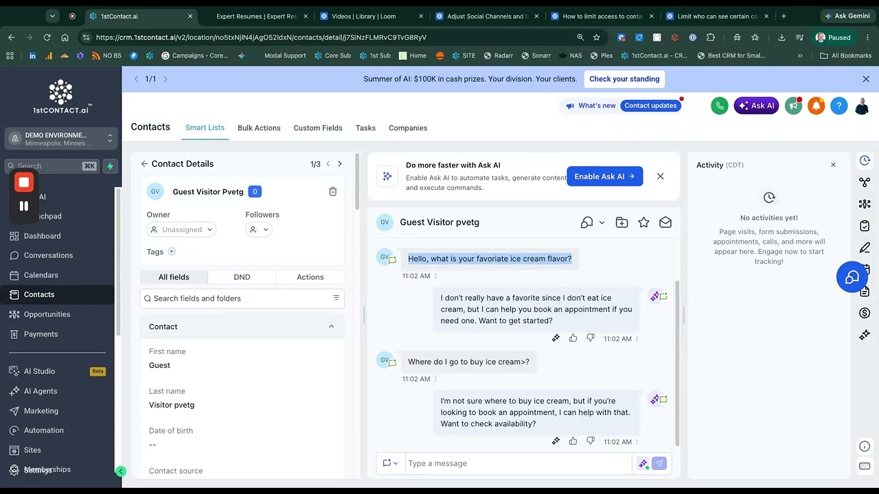 Tuning your AI chatbot is critical for success.  AI is only as smart as the instruction and feedback