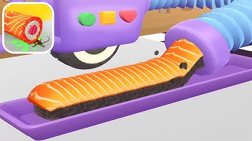 Sushi Roll 3D - Gameplay Walkthrough - All Levels Part 5 (Android, iOS Game)