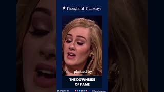 Success comes at a price! | Adele shares the downside of fame and success