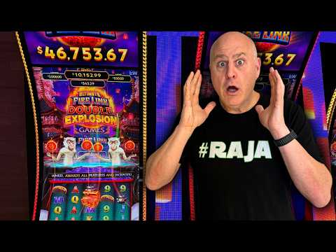MY BEST JACKPOT RUN EVER PLAYING MAX BET FIRE LINK DOUBLE EXPLOSION!!!!