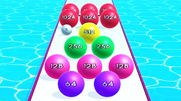 Faster Run 2048 - Ball game 3D ! All Levels Gameplay Part 114 android,ios