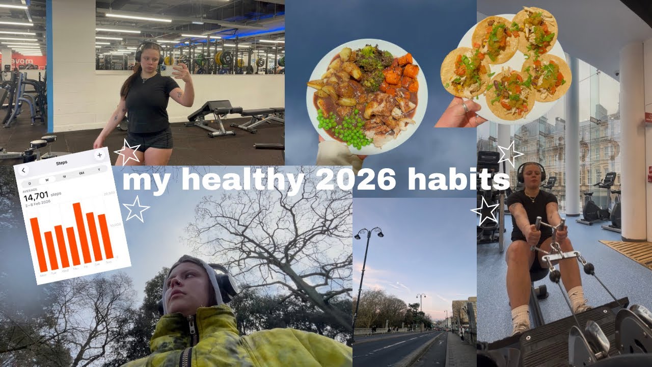 my 2026 new years healthy habits - workouts, routines and meal prep!