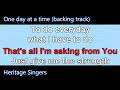 One day at a time backing track