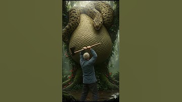 "Brave Rescue: Saving a Cow from a Giant Python"