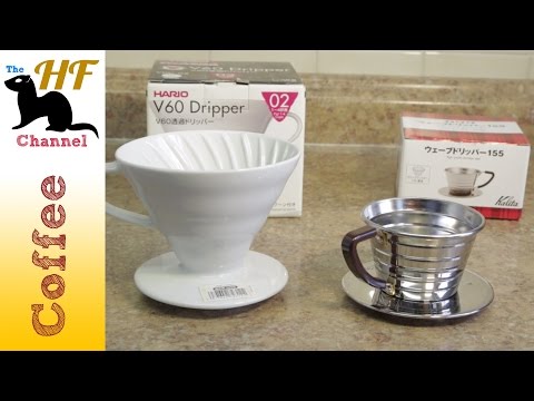 Kalita Wave Dripper 155, In Acciaio Inox – Per 1-2 Tazze, Filtro Wave Incluso