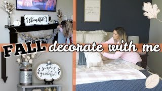 FALL DECORATE WITH ME 🍁2019 | FALL HOUSE DECOR | SIMPLE FALL DECORATING