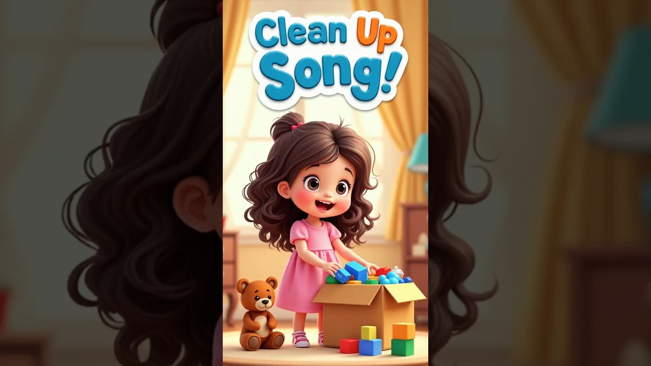Clean Up Song 🧹 | Tidy Up Time for Kids | Fun Cleaning Rhyme 