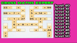 10 level cross maths expert solving from level 40 to level 50