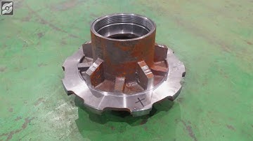 brake drum processing# brake disc manufacturing #vertical lathe