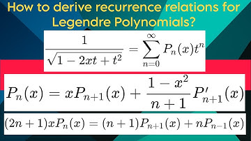 Generating Function and Recurrence Relations for Legendre Polynomials