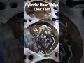Cylinder Head Valve Leak Test #car #mechanic #technique #shorts