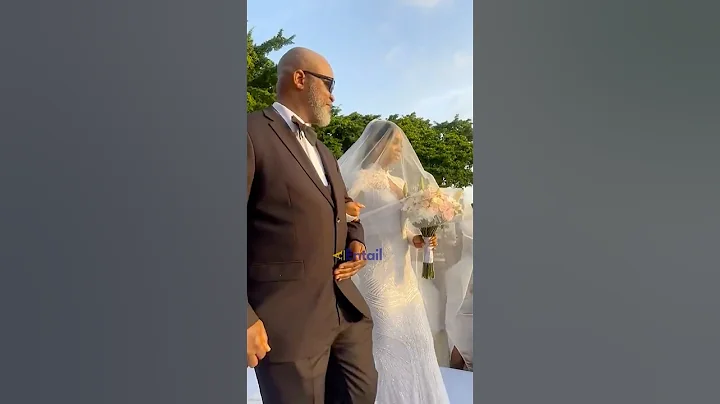 THE EMOTIONAL MOMENT PRISCILLA OJO WALKED DOWN THE AISLE WITH HER FATHER 💍 #JP2025 #FATHERDAUGHTER