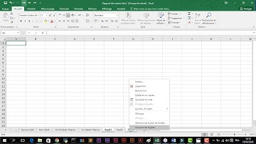 Bien démarrer avec Excel : 12 - Supprimer une ou plusieurs feuilles de calcul dans un classeur