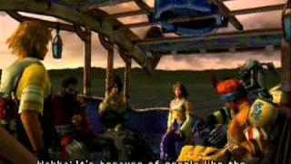Final Fantasy X Cutscenes - Crossing the Moonflow