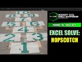 Excel Solve: Hopscotch (Microsoft Excel World Championship 2025, Round 2 AM Session)