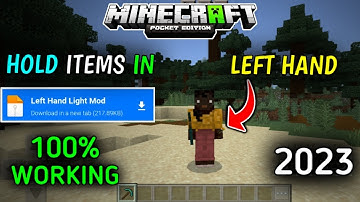 Left Hand Torch Mod For Minecraft PE [1.19/1.20] | Left Hand Torch Addon In Minecraft🔥