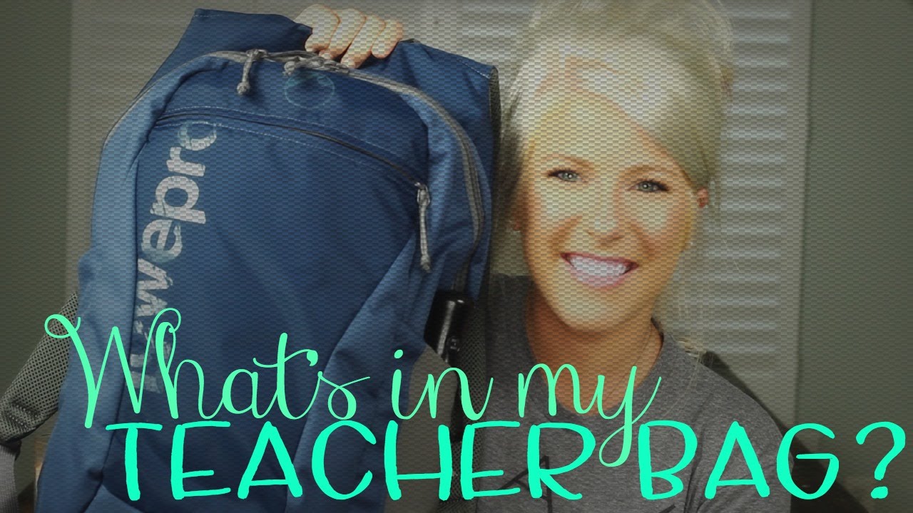What's in my teacher bag ? 2016 2017 - YouTube