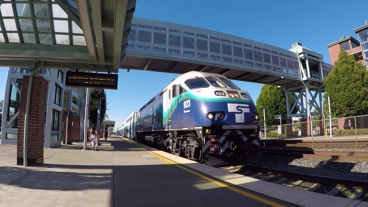 SDRX 923 Southbound Sounder In Auburn, Washington (7-20-2020)