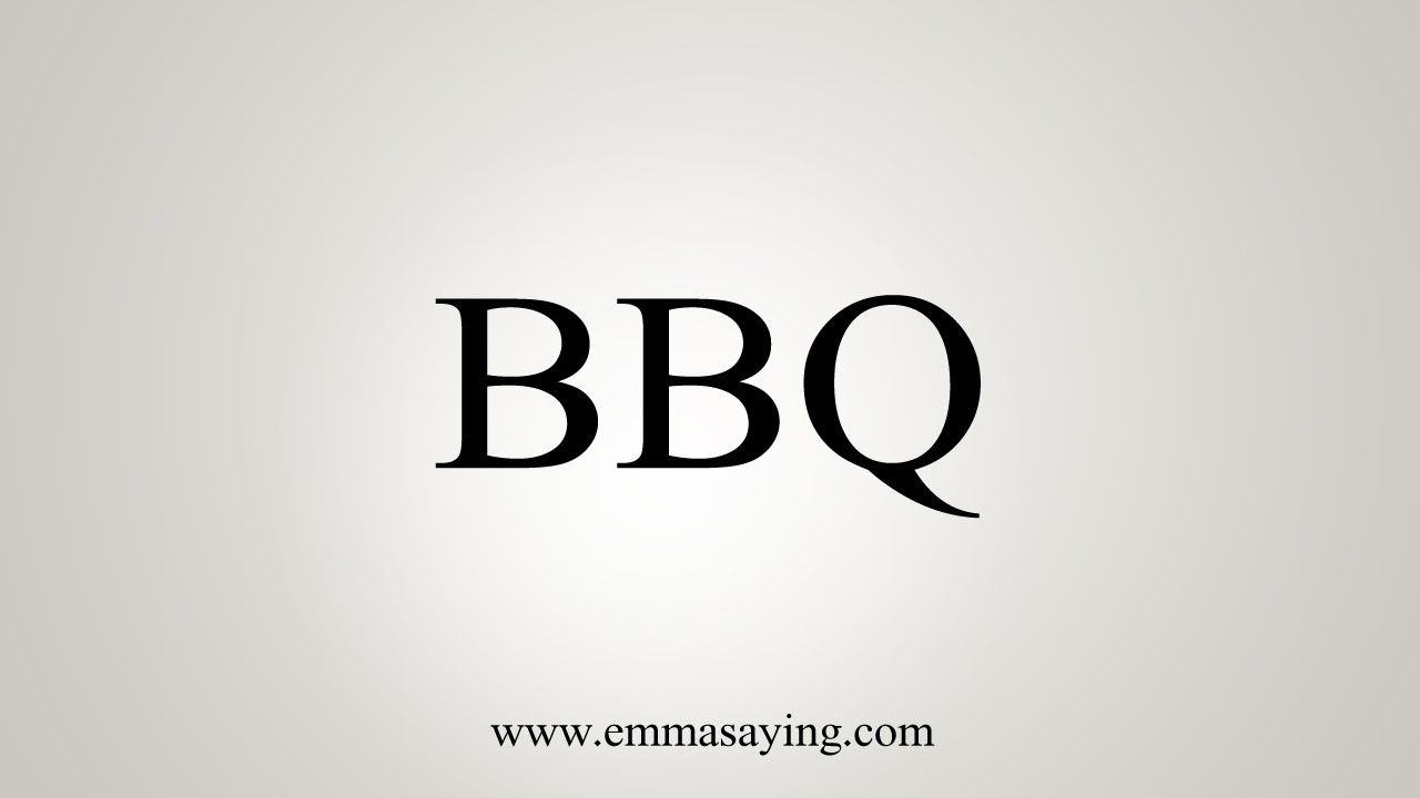 How To Say BBQ - YouTube