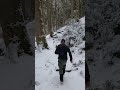 Trail running the Beginning #trailrunning #running #gorges #winter #snow #cold #nature #shorts