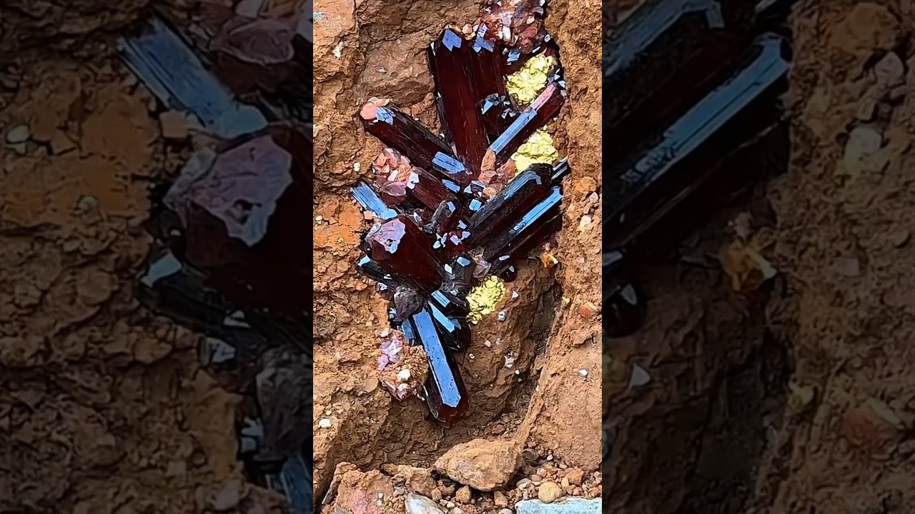 Как же мне повезло, я нашла кусок красного кристалла! 