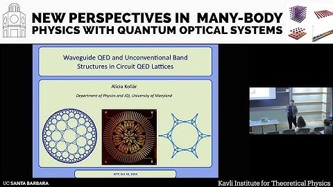 Waveguide QED & Unconventional Band Structures in Circuit.. ▸ Alicia Kollar (University of Maryland)