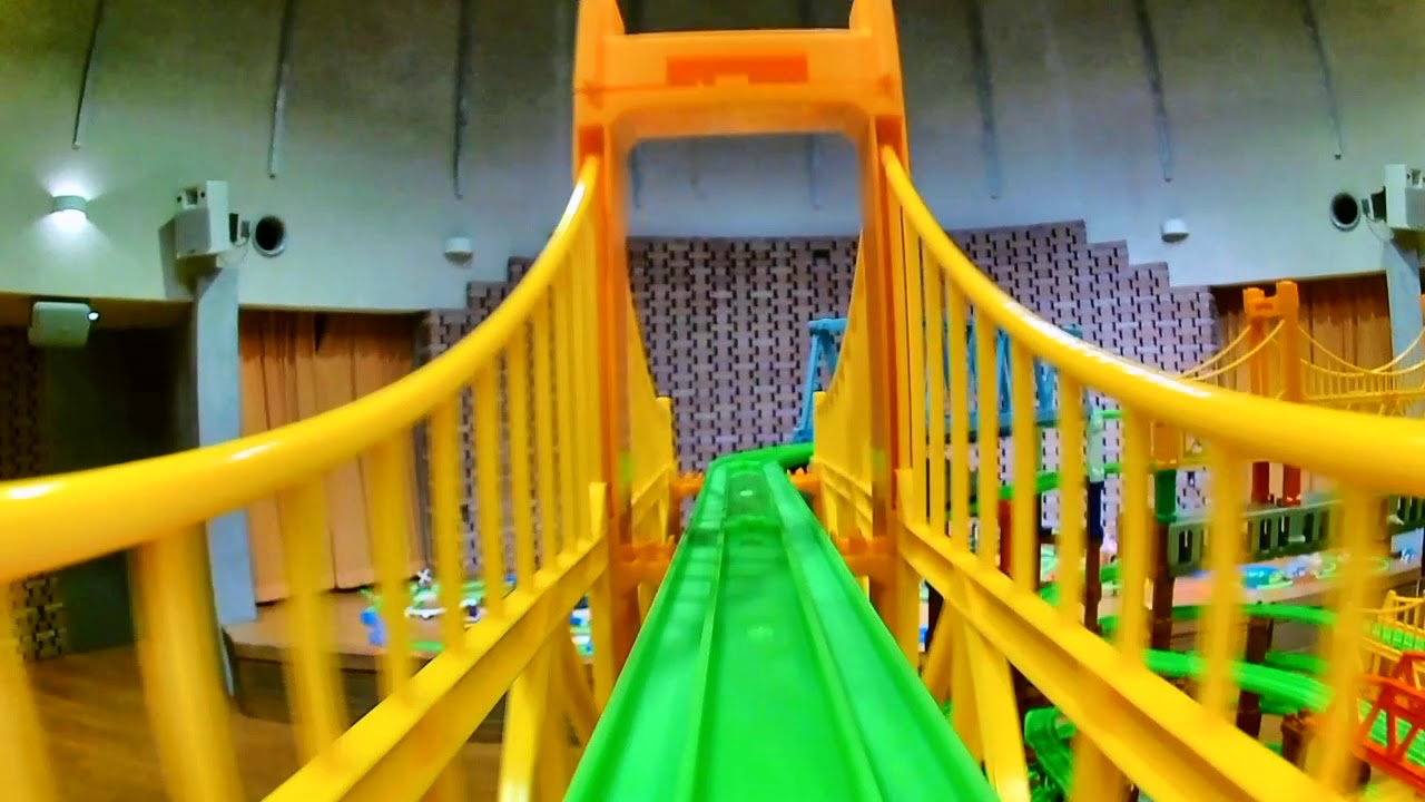 【プラレール】わらべ館プラレールのプラレール前面展望＆定点動画