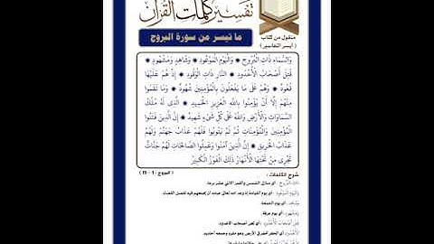 سورة البروج بصوت الشيخ محمد صديق المنشاوي رحمه الله مجود بدون اعلانات
