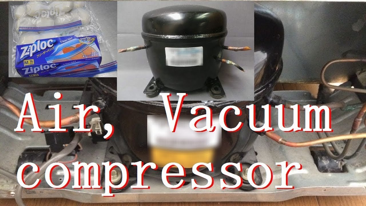 冷蔵庫コンプレッサー 冷凍食品フリーザーバックを真空に How To Make Air Compressor And Vacuum Compressor Of A Refrigerator Youtube