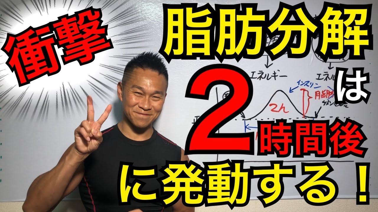 これで脂肪分解は２時間で開始する！！【脂肪燃焼】