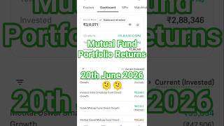 My Mutual Fund Portfolio Review| 20th June 2026 |Groww App SIP Update#stockmarket #investing #growth