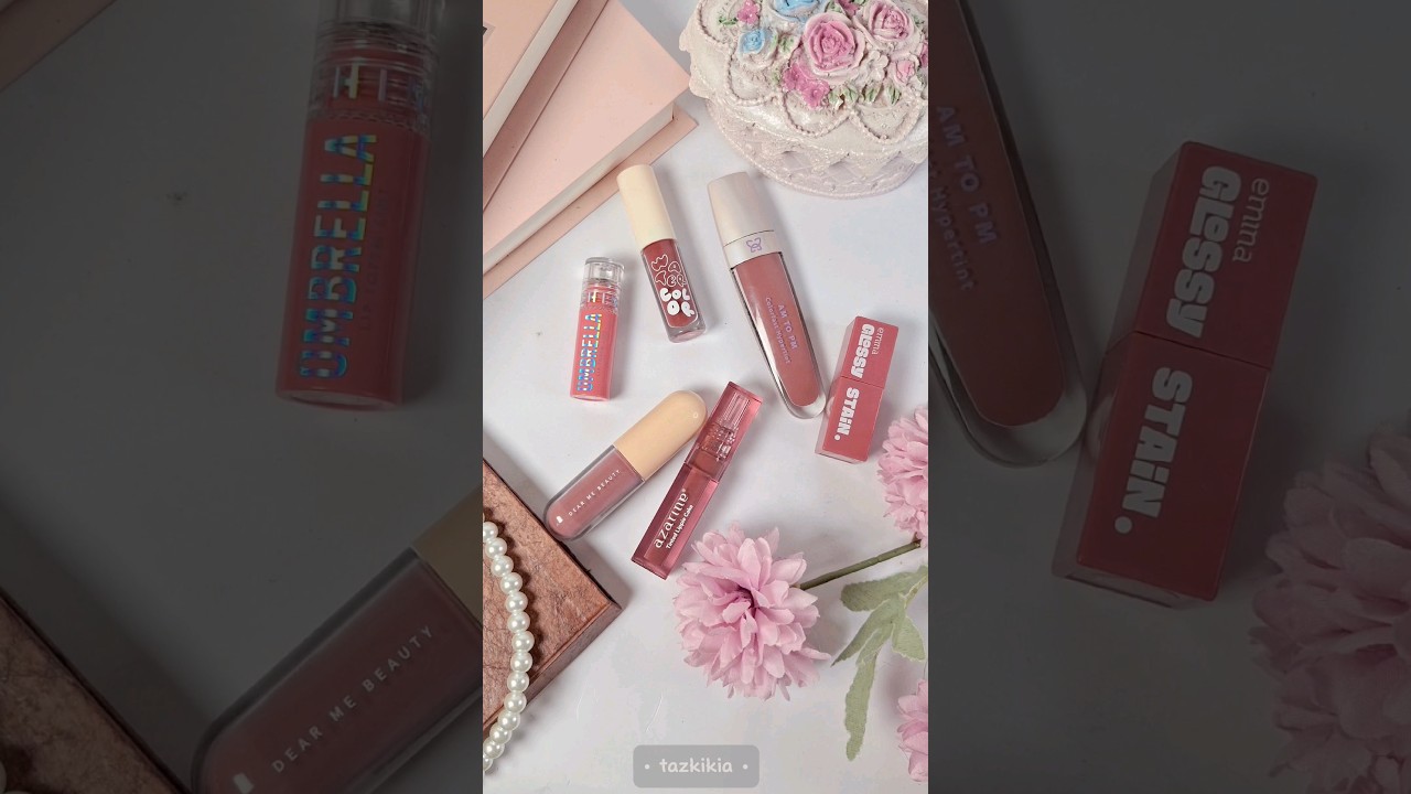 Swatch my pinkish nude liptint (somethinc - emina - azarine dear me beauty - MOP)