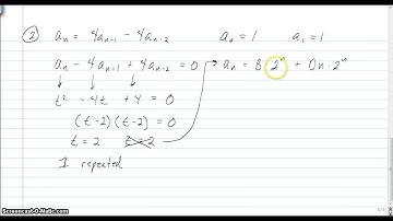 Solving Linear Recurrence Relations 2
