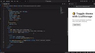 Dark / Light 😱 toggle theme | HTML CSS