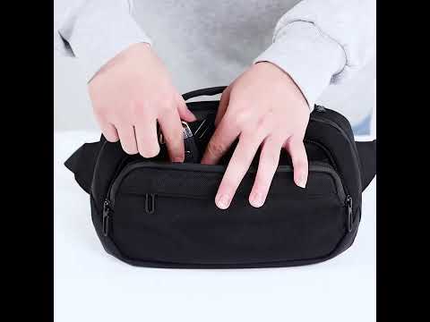 Ozuko 9551 Fanny Pack Men Running Sport Fitness Trendy Sling Bag Men Chest Bag Anti Theft Waist Bag