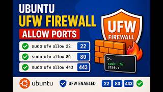 Linux UFW Firewall Commands | Open Port 22, 80, 443